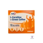 ویال خوراکی ال کارنیتین و قهوه سبز یوروویتال 6 عددی